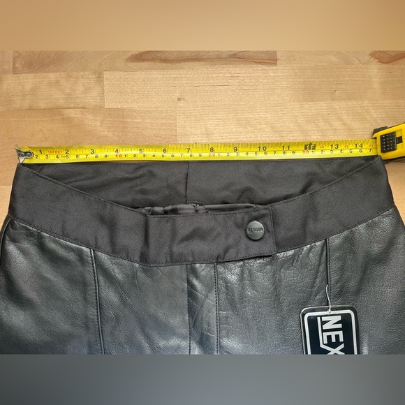 NexGen Women's Leather and Textile Motorcycle Pants Black Size Large - Picture 7 of 9